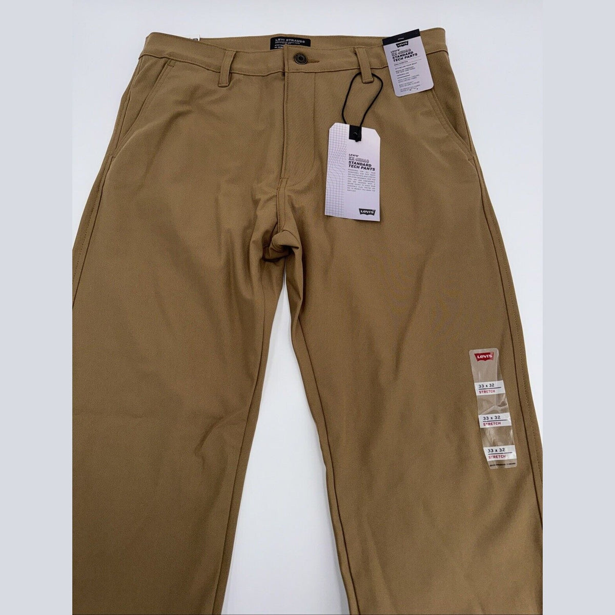 $70 Levi's Men's XX Chino Straight Fit Standard Tapered Pants-Tan -Size 33W 32L