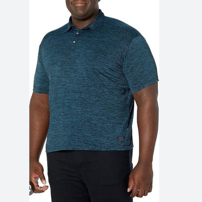 Vintage 1946 Men’s Micro Performance Textured Polo Shirt-Turquoise-Large -New