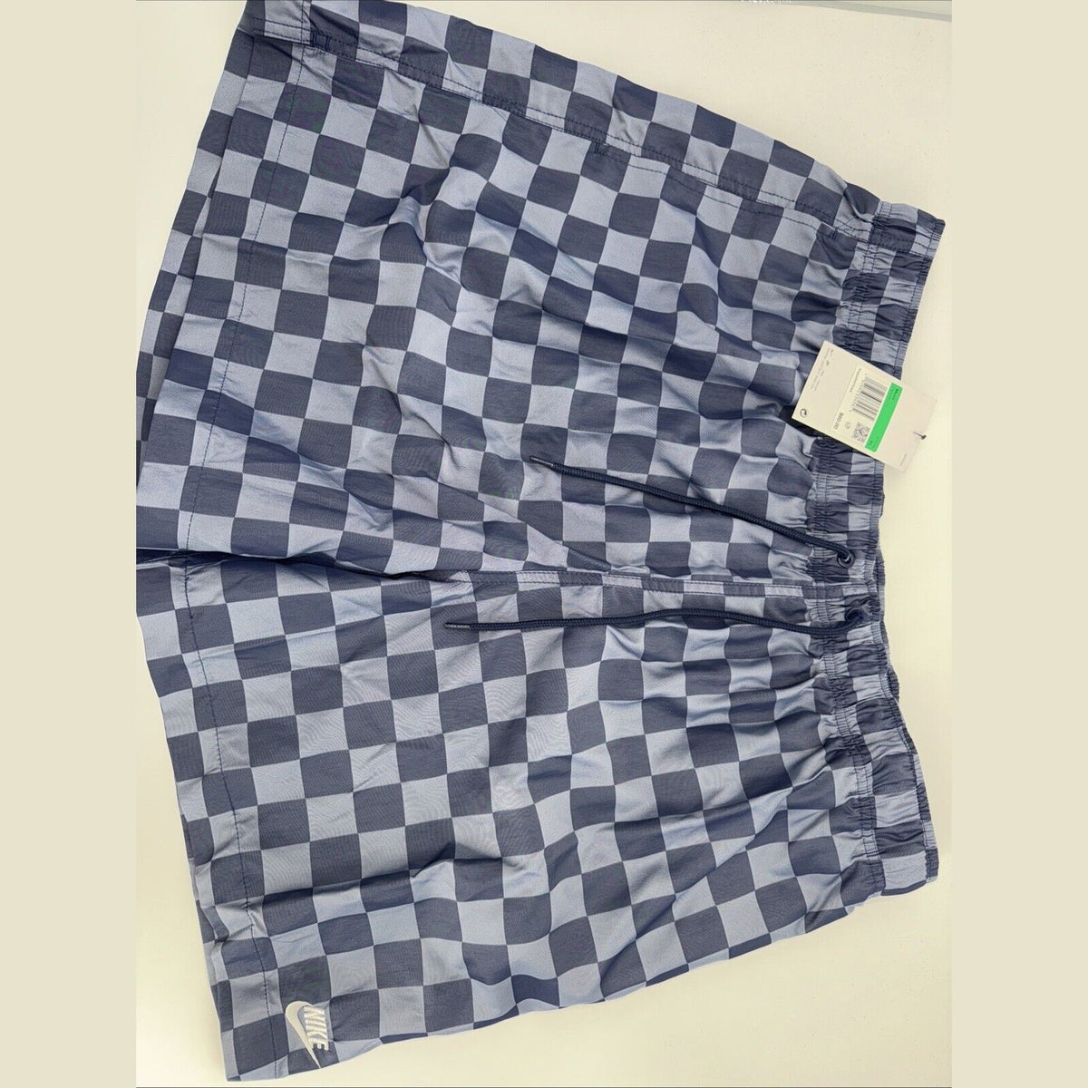 $60 NEW Nike Men’s Club Checkered Woven Flow Shorts-Blue/Grey- XLarge - New