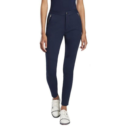 $130 G/Fore Women's Ponte Moto Golf Pants- Navy Twilight -Size: 10 (30W 29L)-New