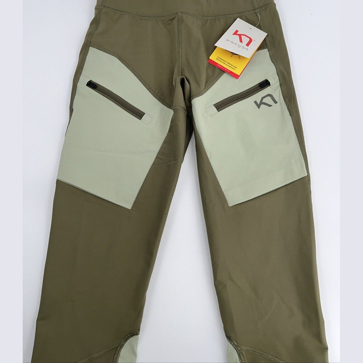 $120 Kari Traa Women's Ane Hiking Tights - Tweed Khaki - XLarge - New Tag