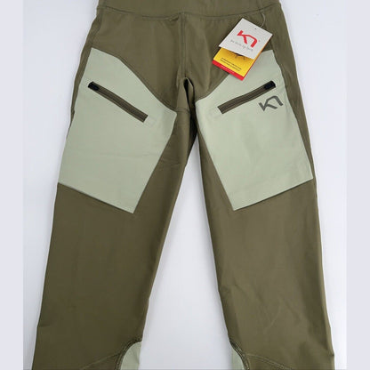 $120 Kari Traa Women's Ane Hiking Tights - Tweed Khaki - XLarge - New Tag