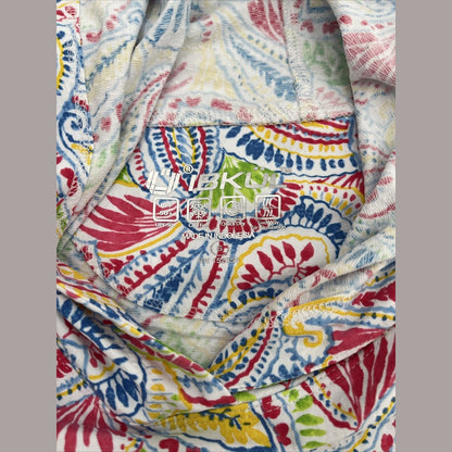 $110 IBKUL Women’s Massie Print Long Sleeve Hoody -Watermelon Multi-Small-New