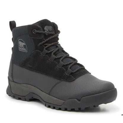$140 Sorel Men's Buxton Winter Boots Waterproof Insulated- Black- Size: 10M-New