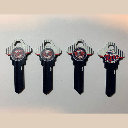 Lot 4 Keys House / Office Blank Keys SC 1 -  4 Minnesota Twins