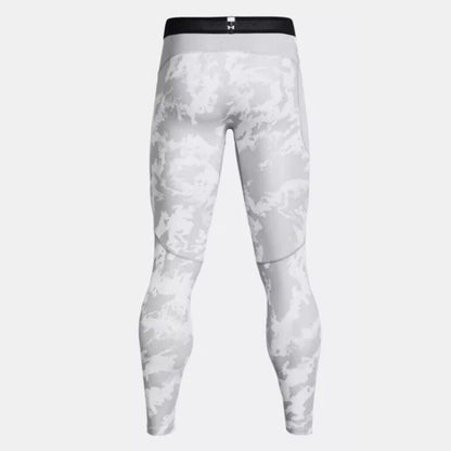 Under Armour Men's ColdGear Infrared Printed Leggings 1381747-Grey Camo-Large