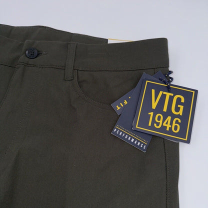 $95 Vintage 1946 Men’s Tech Power Stretch 5-Pocket Pants- Olive - Size: 32W-New