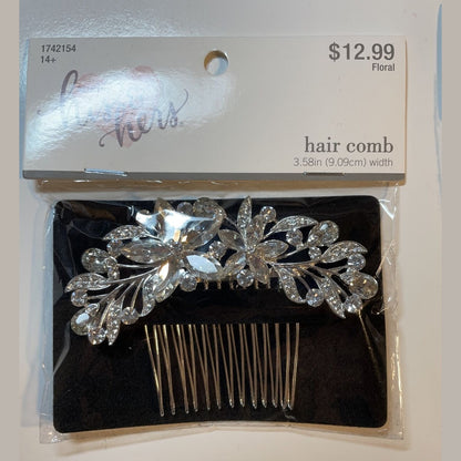 Combo Lot 3 PCs Studio His & Hers WEDDING Set: Hair Comb - Headpiece- Bracelet