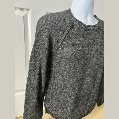 And Now This Mens Waffle-Knit Crew Neck Pullover Sweater-Black-Small-New Tag $50