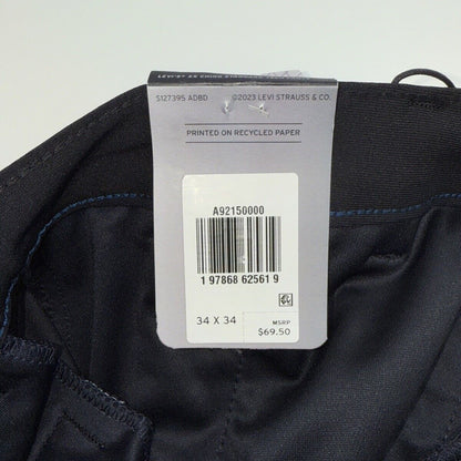 $69 Levi’s Men’s XX Chino Standard Tech Pants- Black -34Wx34L - New With Tags