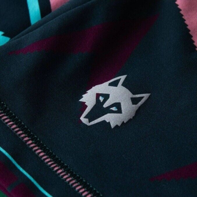 $200 Greyson Golf Pullover Sequoia Ghostwolf Print 1/4 Zip-Multicolor-Medium NWT