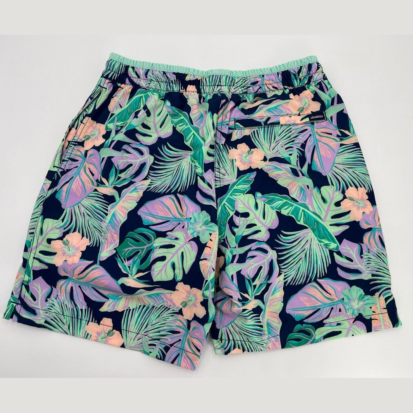 Chubbies Men's Stretch Swim Trunks 7" The Night Faunas -Multi-Small-New $79.50