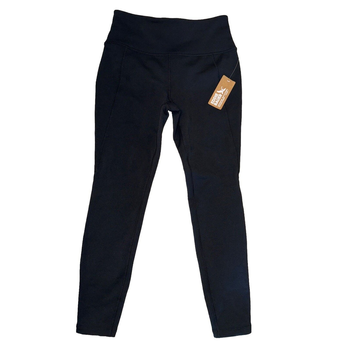 $109 Eddie Bauer Women’s Glacier Peak Tight Warm Pant-Black-Large-New Tags