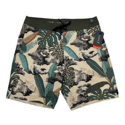 $89 Roark Men’s Passage Primo 18” Boardshorts-Bone-Khaki-Size: 28W-New