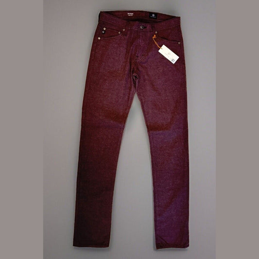 $198 AG Men’s Tellis Slim Fit 5-Pocket Pants Jeans  - Burgundy - Size 29Wx34L