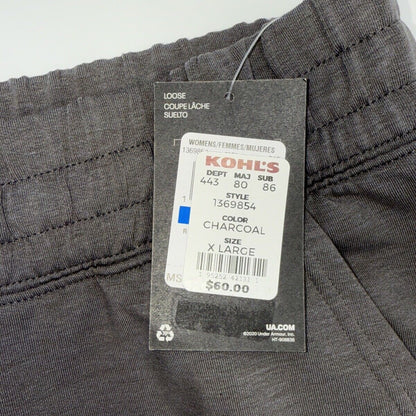 $60Under Armour Women’s Rival Terry Jogger Pull-On Pants-Charcoal-XLarge-NWT