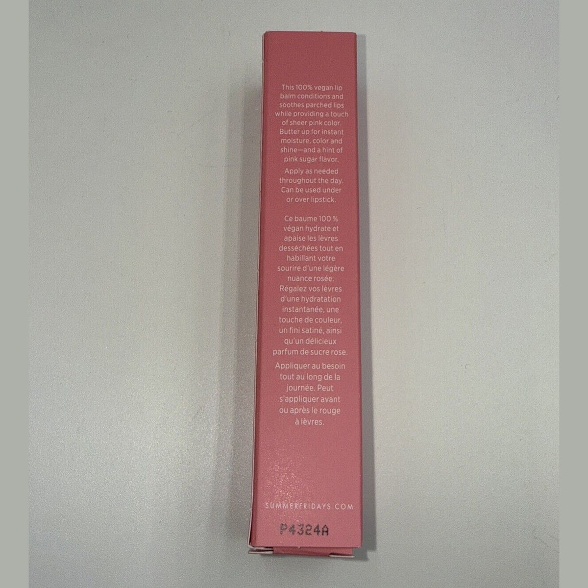 Summer Fridays Lip Butter Balm - 0.5fl Oz 15g - Pink Sugar - Full Size - Fresh!
