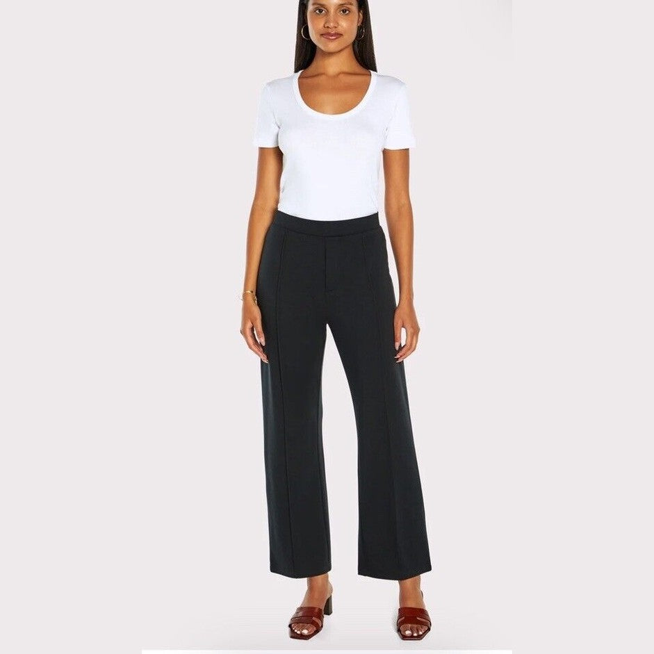 $89 Three Dots Women’s Isabella Flare Pants- Black - Medium- New Tags