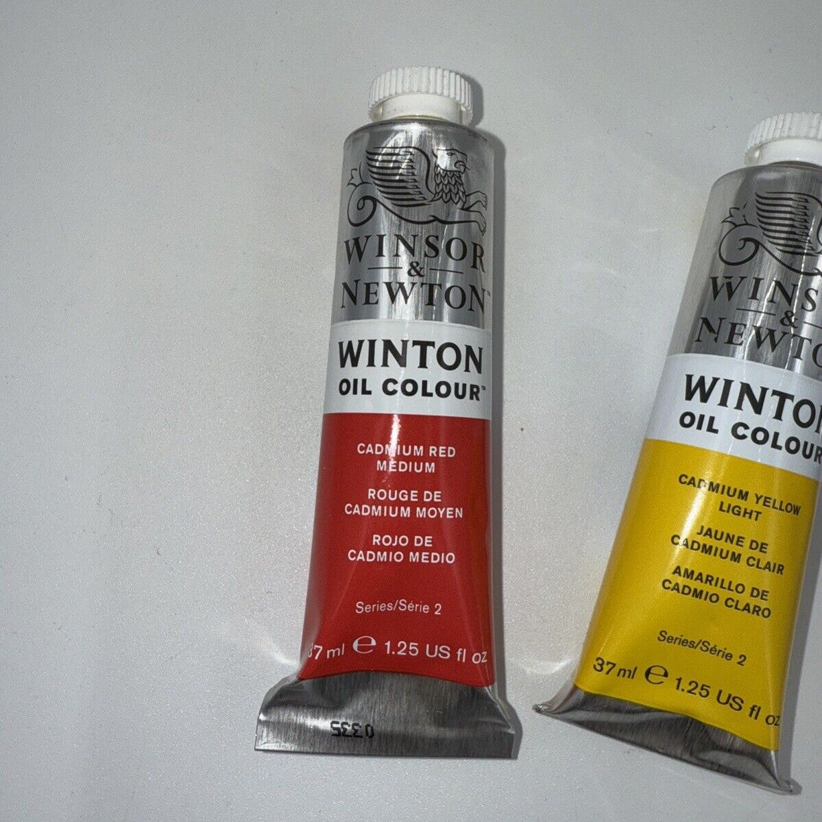 Combo Of 3 Winsor and Newton Winton Oil Colour 1.25 oz. Cadmium Red,Yellow,Blue