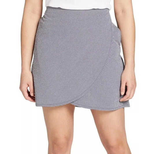 Lady Hagen Women’s Seer Sucker Skort- White Navy - Size 6 -NWT -MSRP $65