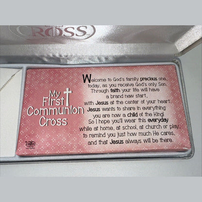 Cross Gifts Christian Cross My First Communion Pendant With Necklace Gift Box