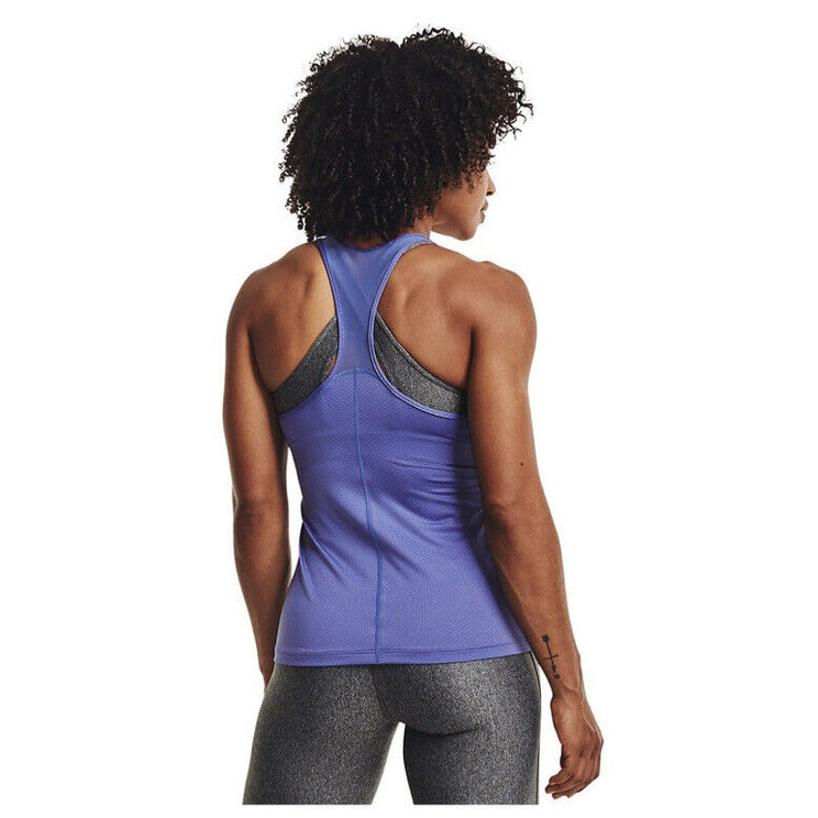 Under Armour HeatGear Raceback Tank Womens Top -Black - X-Small - New $25