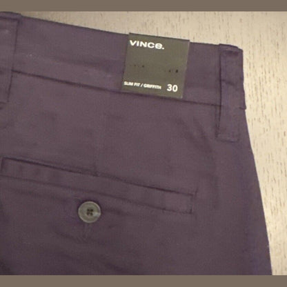 $225 Vince Men’s Griffith Slim Fit Chino Pants - Coastal Navy- 30W 30L - New