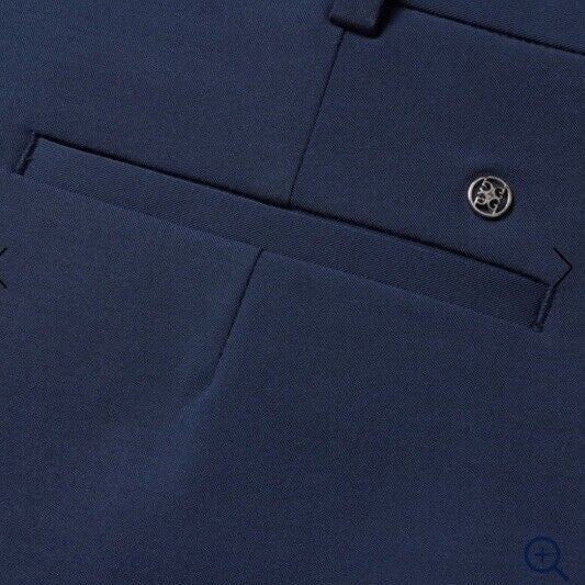$180 G/Fore Women’s Twill Luxe Straight Leg Golf Pants-Navy Blue-Size: 8 (32W)