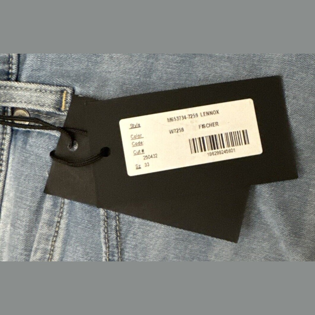 $199 Paige Men’s Lennox Slim Jeans-Fischer - Size 33Wx27L- Brand New