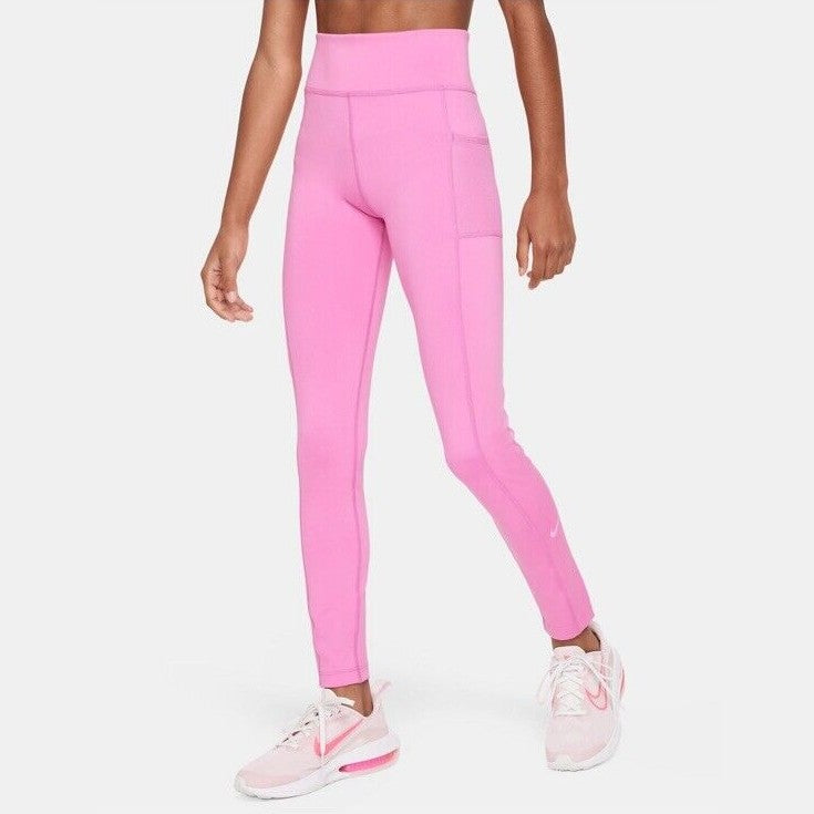 New Nike Girls' 7-16 Dri-FIT One-Rise Leggings - FD2955 - Size XL- NWT $40