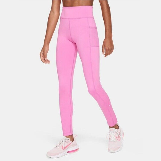 New Nike Girls' 7-16 Dri-FIT One-Rise Leggings - FD2955 - Size XL- NWT $40