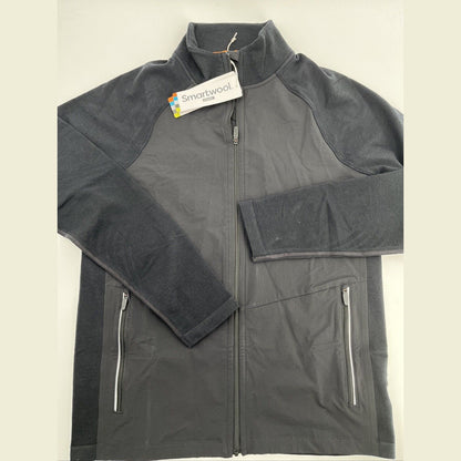 $220 Smartwool Men’s Intraknit Active Full Zip Jacket Merino - Black - Medium