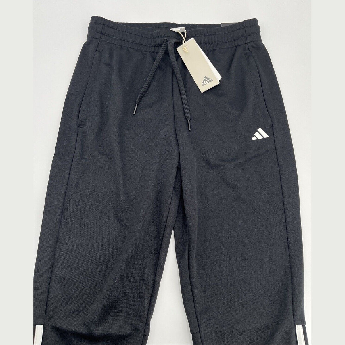 Adidas Women’s Sereno Sweatpants Joggers IS2142- Black/White-Small-New Tags