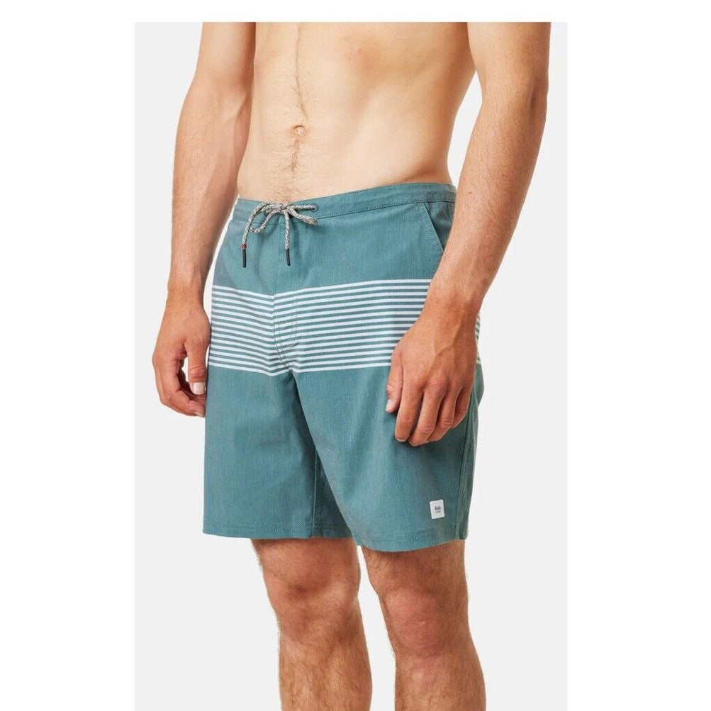 $65 Katin Men’s Hybrid Roam Trunk Shorts -Green Dark Teal-Size: 36" W - NEW