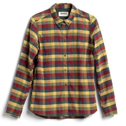$180 FjallRaven Women’s Rider’s Flannel Plaid Thick Shirt- Flag Multi-Small-New