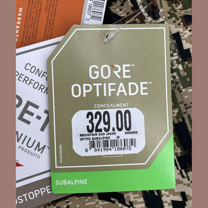 Sitka Gear Mountain Evo Jacket Optifade Subalpine 600039-SA-Medium-New Tags $329