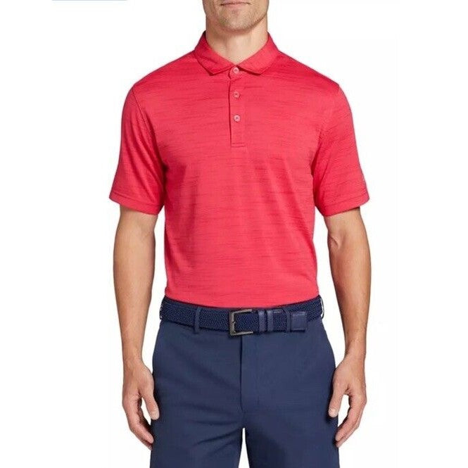 Walter Hagen Men's Performance 11 Conversational Golf Polo -Raspberry- Small-New