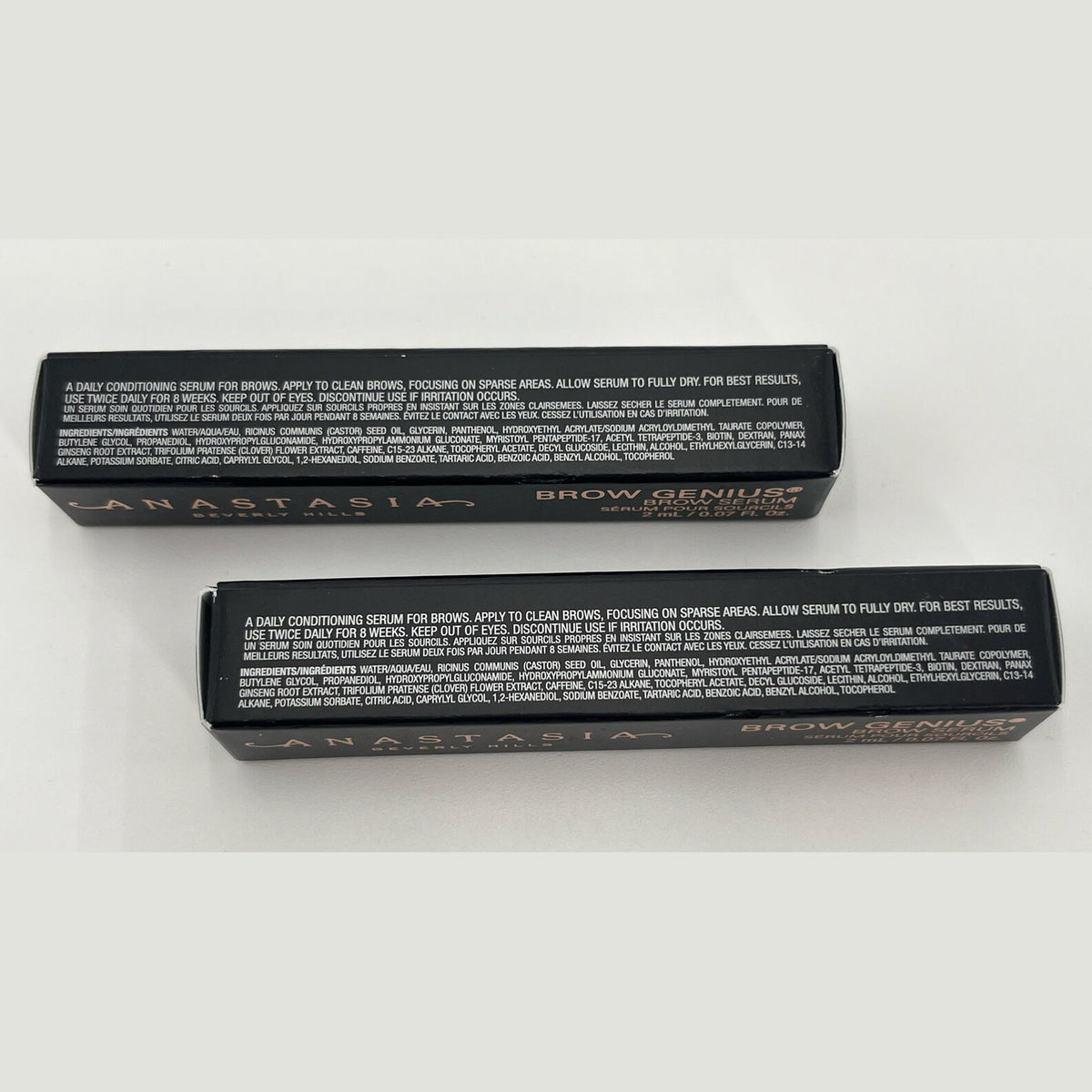 Lot Of 2 - ANASTASIA BEVERLY HILLS Brow Genius Conditioning Brow Serum 0.07 Mini