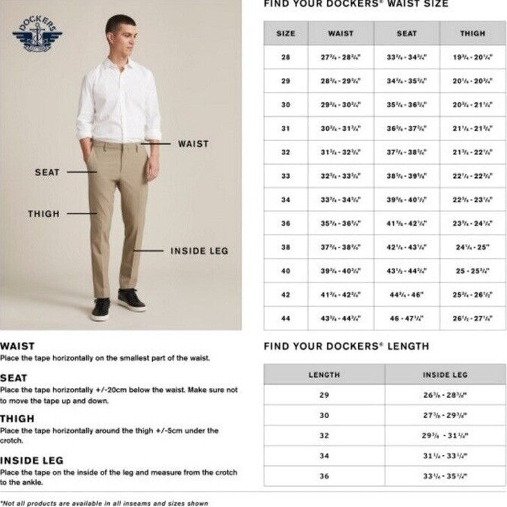 Dockers Men’s Straight Fit Jean Cut All Seasons Tech Jeans Pants-Khaki-33W 30L