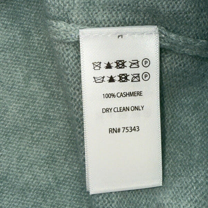 Telluride Clothing Company 2 Ply Cashmere Funnel Neck Sweater-Pistachio-Medium