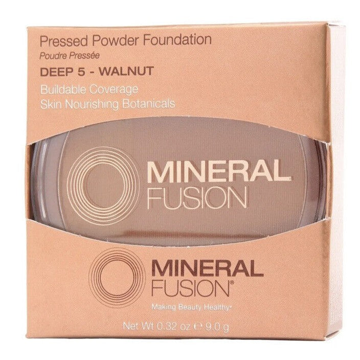 Mineral Fusion - Pressed Powder Foundation Deep 5 - Walnut - 0.32 oz.