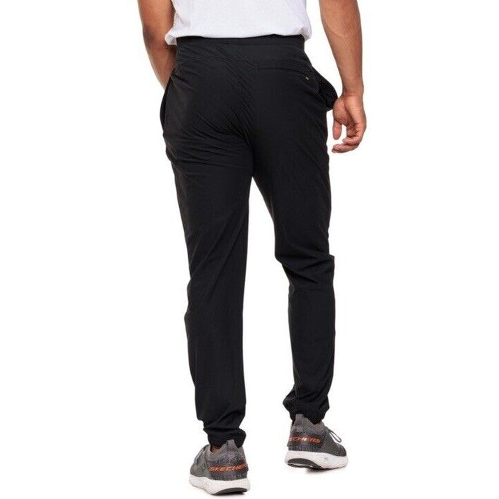 $60 Hurley Men's Bootcamp Block Logo Active Woven Joggers- Black - Small - New