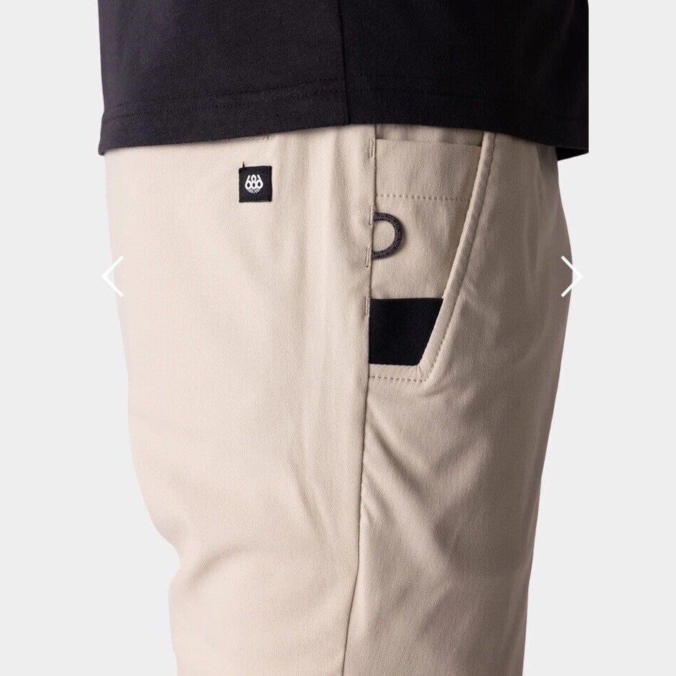 $75 - 686 Everywhere Men’s Stretch Jogger Pants Slim Fit - Putty Beige - Large