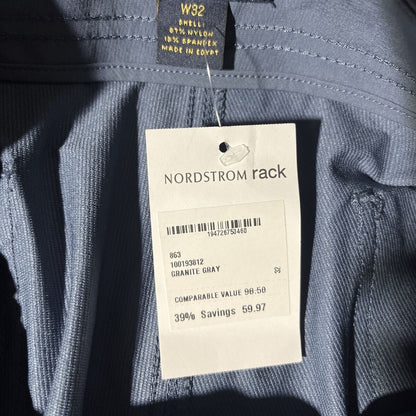 Brooks Brothers Golf  9” Inseam Shorts - Gray - 32W - New- Retail $98.50