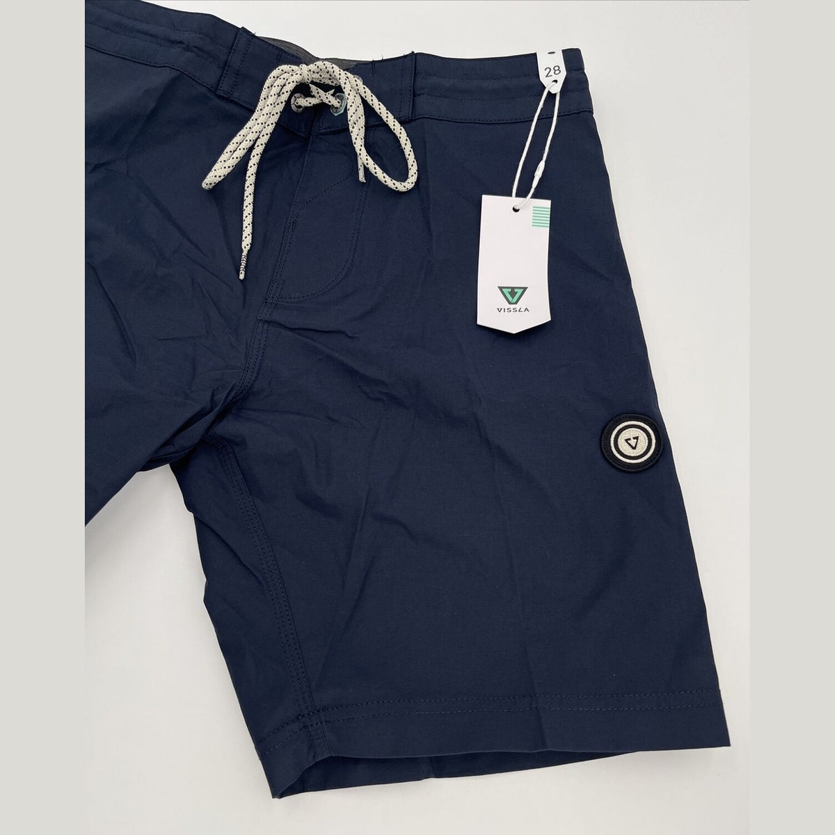 $65 Vissla Men’s Trip Out  17.5" Boardshort Swim Shorts-Navy Blue-Size: 28”W-New