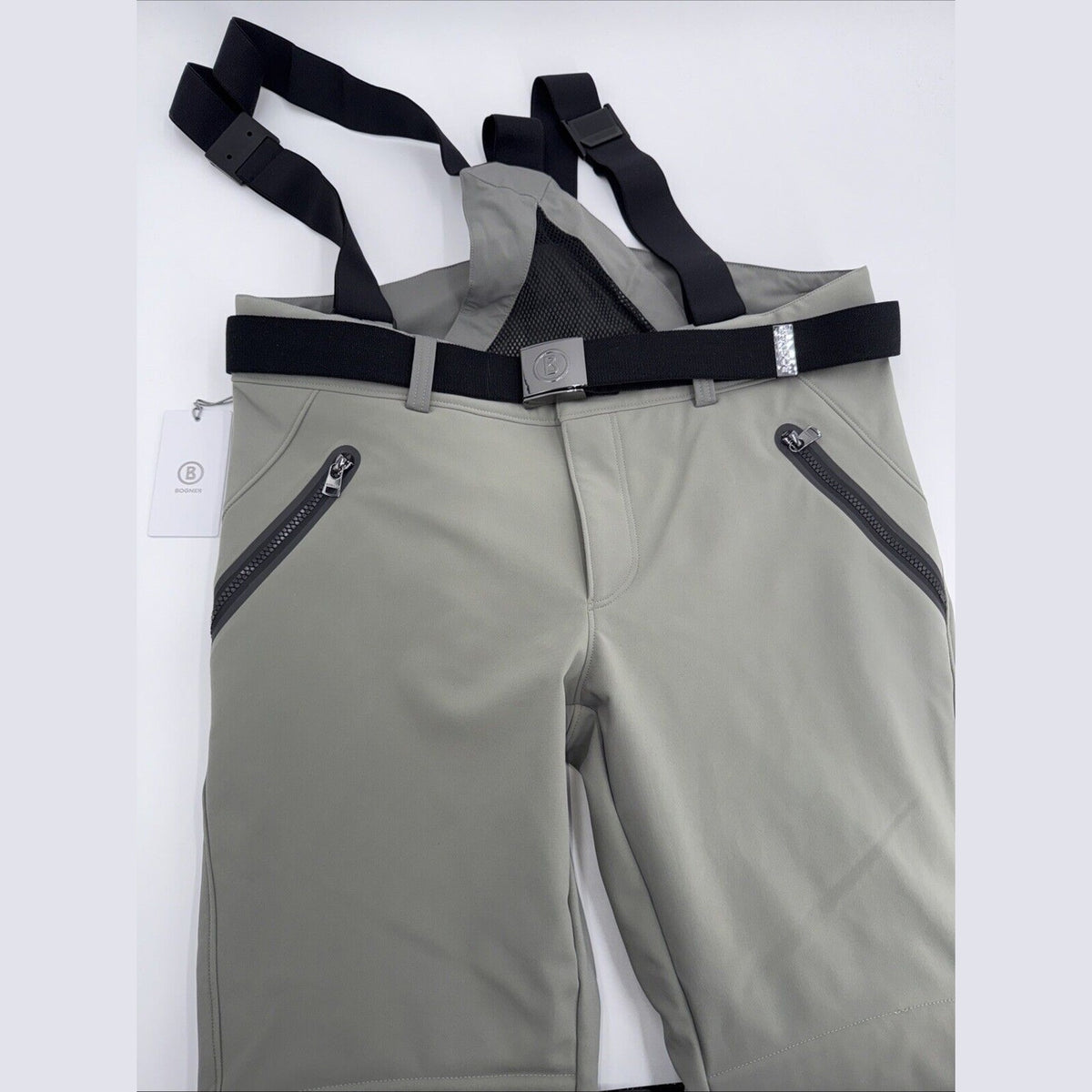 $790 Bogner Men’s Curt Softshell Ski Waterproof Pant- Slate Green-Large-New Tag