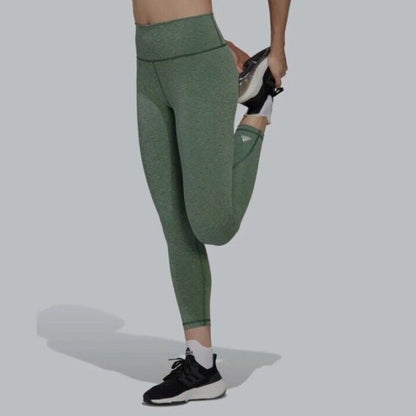$55 Adidas Women’s Optime 7/8 Tights - Green Oxcide Mel- Medium
