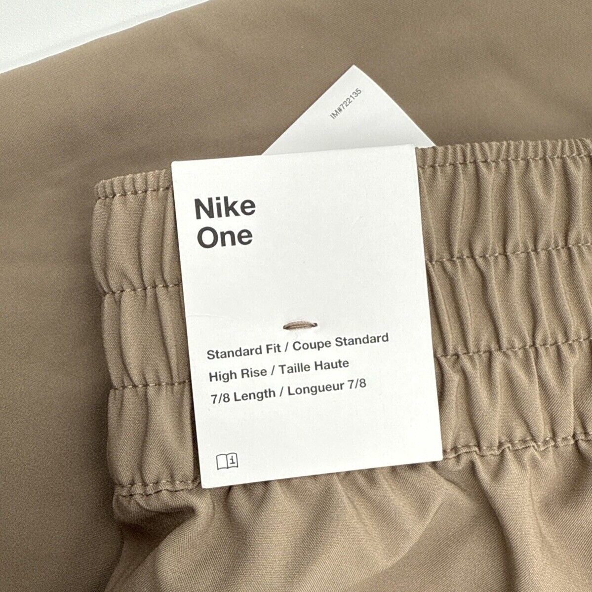 $65 Nike Women’s One High Waist Joggers HJ1050- Mink Brown - Medium- New Tag