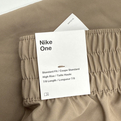 $65 Nike Women’s One High Waist Joggers HJ1050- Mink Brown - Medium- New Tag