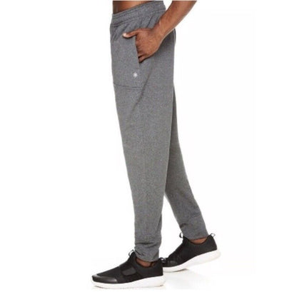 $70 Gaiam Men’s Restorative Slim Fit Jogger- Sleet Heather- Medium
